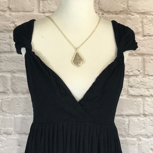 Anthropologie black midi length dress, size M - Picture 2 of 7